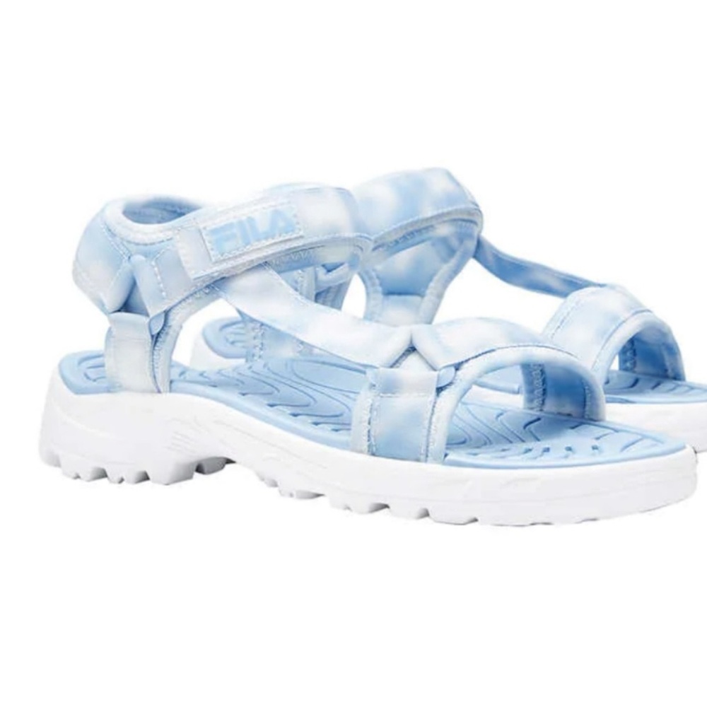NEW Fila Women's Lightweight Strap Sandal Andros Tie Dye Print Size 11